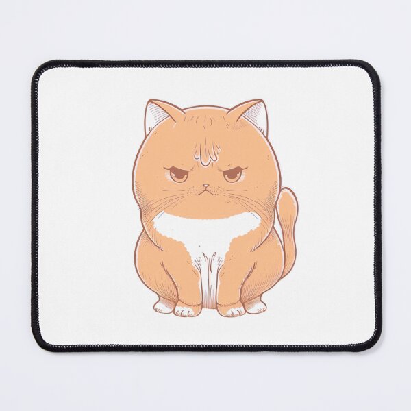 Item preview, Tense Constipated Cat  | Valentine's Day Gift | Anxious Cat Nervous Cat Shy Cat | Funny Looking Cat | Pastel Cats designed and sold by Synthetic-Intel.
