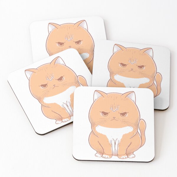 Item preview, Tense Constipated Cat  | Valentine's Day Gift | Anxious Cat Nervous Cat Shy Cat | Funny Looking Cat | Pastel Cats designed and sold by Synthetic-Intel.