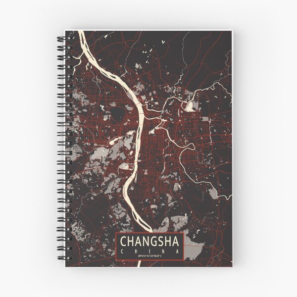 Item preview, Changsha City Map of Hunan, China - Vector designed and sold by deMAP.