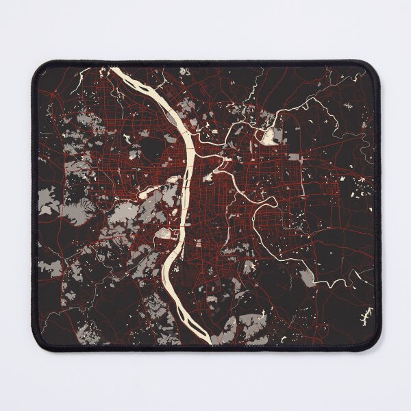 Item preview, Changsha City Map of Hunan, China - Vector designed and sold by deMAP.