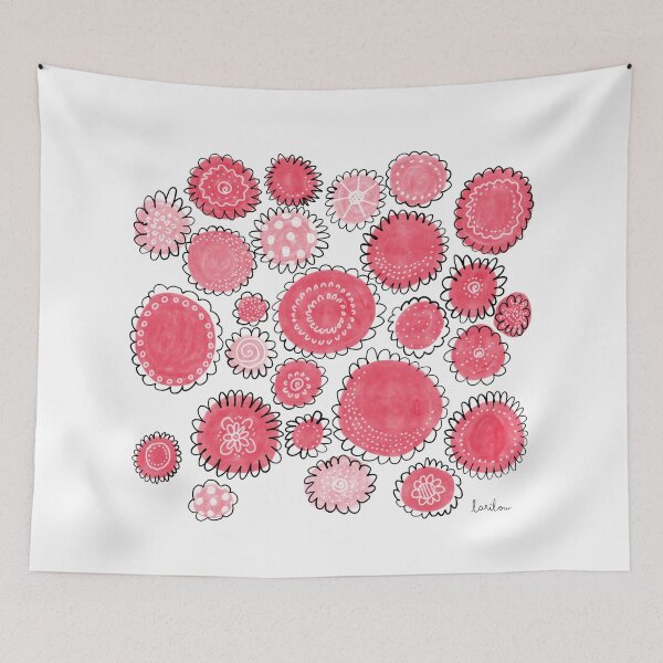 Item preview, Red flowers designed and sold by larilou-art.