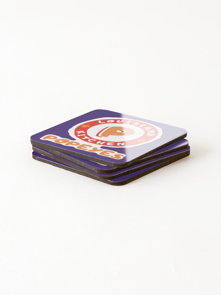Thumbnail 4 of 5, Coasters (Set of 4), Popeyes Sticker87 designed and sold by RettaQuitzon.