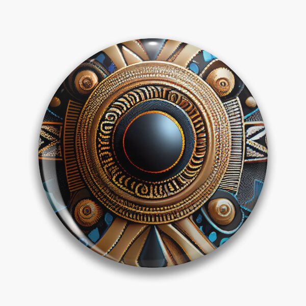 Artikelvorschau, Bejeweled Futuristic African Pattern Digital Painting entworfen und verkauft von CodeAndColors.
