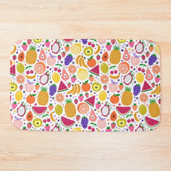Item preview, Colorful Fresh Fruits and Berries, Summer Tropical Fruits Pattern designed and sold by prirajdesigns.