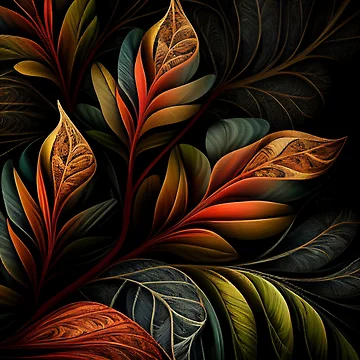 Vorschaubild zum Design Semi Abstract Natural Pattern Digital Painting von CodeAndColors