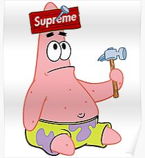 Patrick Star Drawing Posters Redbubble