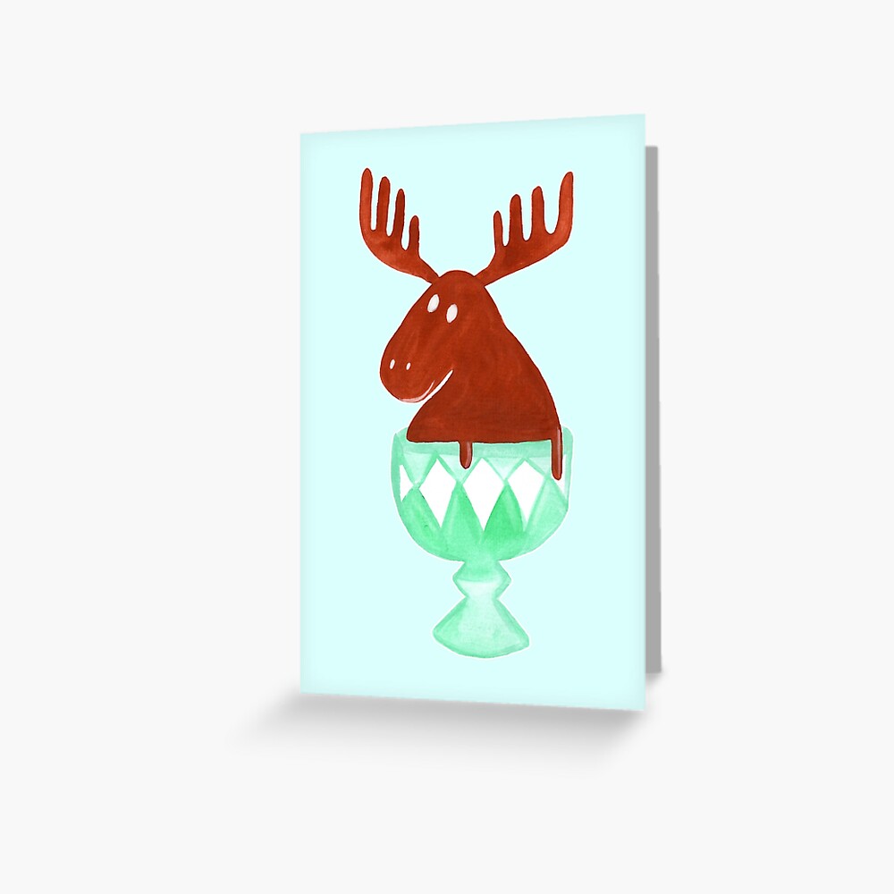 Chocolate Moose Greeting Card