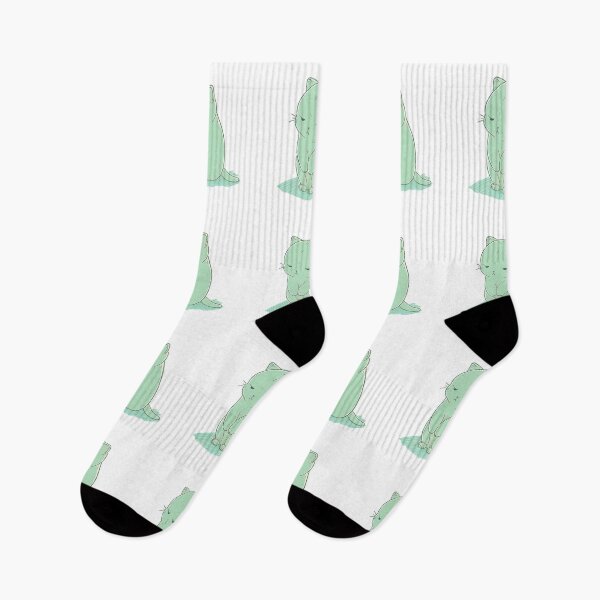 Item preview, Green Constipated Cat  | Valentine's Day Gift | Anxious Cat Nervous Cat Shy Cat | Funny Looking Cat | Pastel Cats designed and sold by Synthetic-Intel.