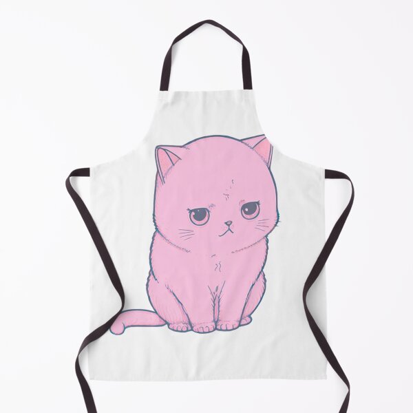 Item preview, Pink Constipated Cat  | Valentine's Day Gift | Anxious Cat Nervous Cat Shy Cat | Funny Looking Cat | Pastel Cats designed and sold by Synthetic-Intel.