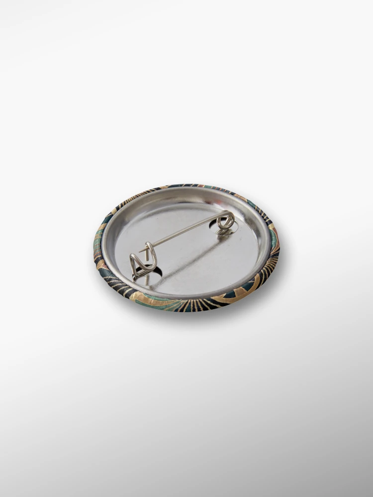 Thumbnail 2 von 3, Button, Muted Art Deco Pattern Digital Painting designt und verkauft von CodeAndColors.