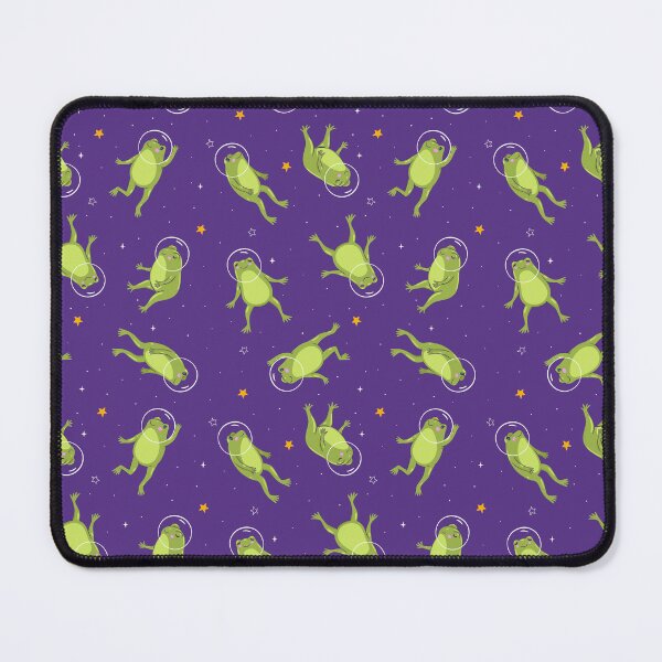 Item preview, pattern with frogs in space designed and sold by burbura.