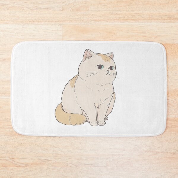 Item preview, Pensive Constipated Cat  | Valentine's Day Gift | Anxious Cat Nervous Cat Shy Cat | Funny Looking Cat | Pastel Cats designed and sold by Synthetic-Intel.