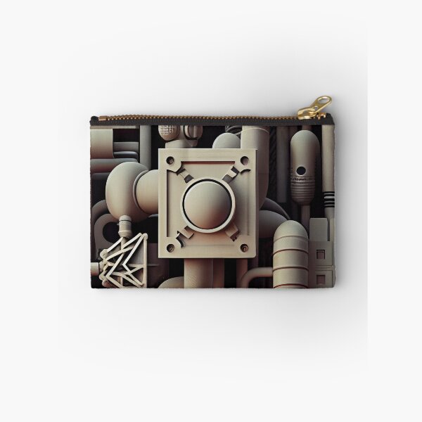 Item preview, Pale Aesthetic Industrial Pattern Digital Painting designed and sold by CodeAndColors.