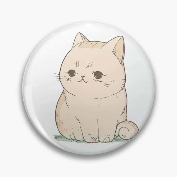 Item preview, Proud Constipated Cat  | Valentine's Day Gift | Anxious Cat Nervous Cat Shy Cat | Funny Looking Cat | Pastel Cats designed and sold by Synthetic-Intel.