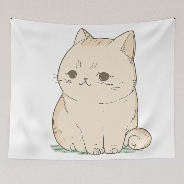 Item preview, Proud Constipated Cat  | Valentine's Day Gift | Anxious Cat Nervous Cat Shy Cat | Funny Looking Cat | Pastel Cats designed and sold by Synthetic-Intel.