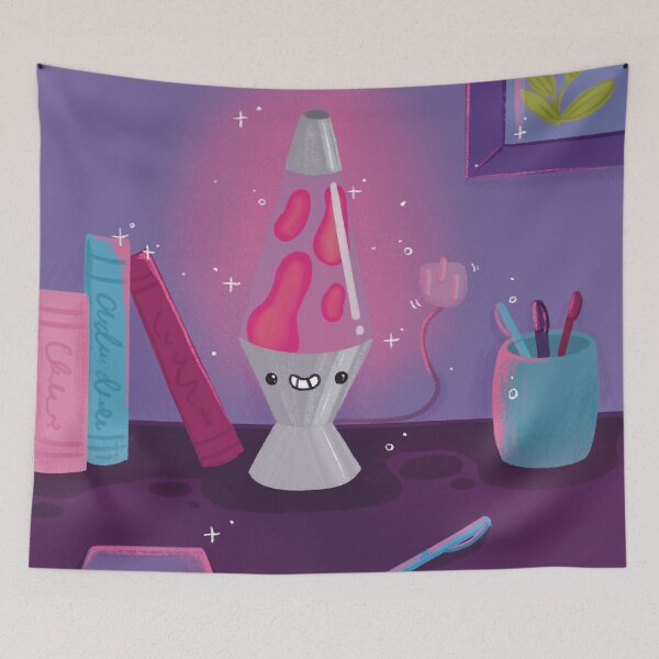 Item preview, Lava Lamp Illustration, 90s Nostalgia, Retro Art, Vintage Art designed and sold by SleepyLilSloth.