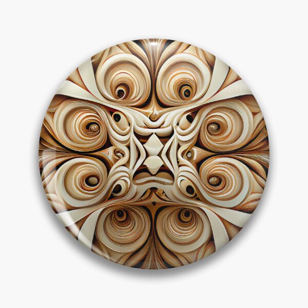 Artikelvorschau, Pale Symmetrical Swirling Crafty Pattern Digital Painting entworfen und verkauft von CodeAndColors.