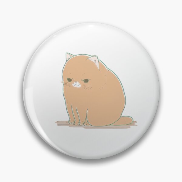 Item preview, Pondering Constipated Cat  | Valentine's Day Gift | Anxious Cat Nervous Cat Shy Cat | Funny Looking Cat | Pastel Cats designed and sold by Synthetic-Intel.