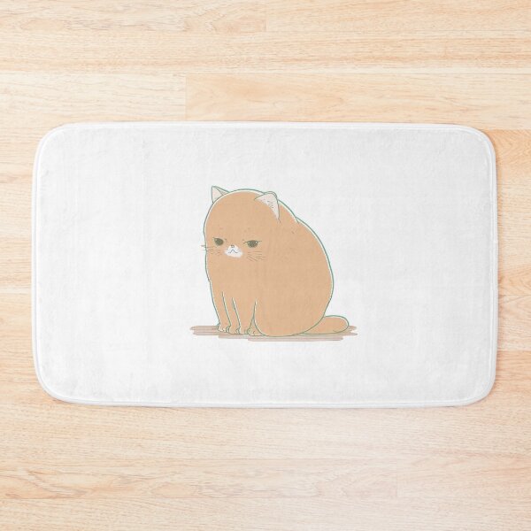 Item preview, Pondering Constipated Cat  | Valentine's Day Gift | Anxious Cat Nervous Cat Shy Cat | Funny Looking Cat | Pastel Cats designed and sold by Synthetic-Intel.