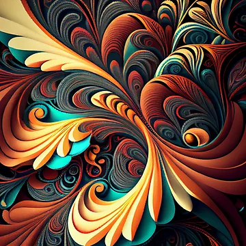 Vorschaubild zum Design Organic Latin Pattern Digital Painting von CodeAndColors