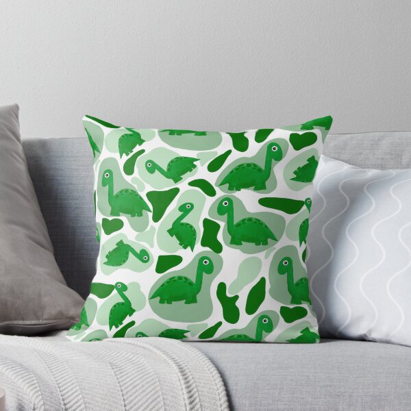Item preview, Green dinosaurs on white and camouflaged background designed and sold by Aveatim.