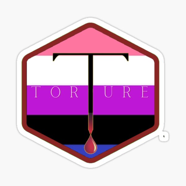 Gender Fluid PRIDE T logo Sticker