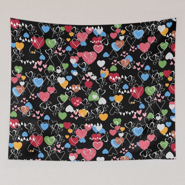 Item preview, MULTI-COLORED HEARTS A FLUTTER designed and sold by Steven  LaRussa.