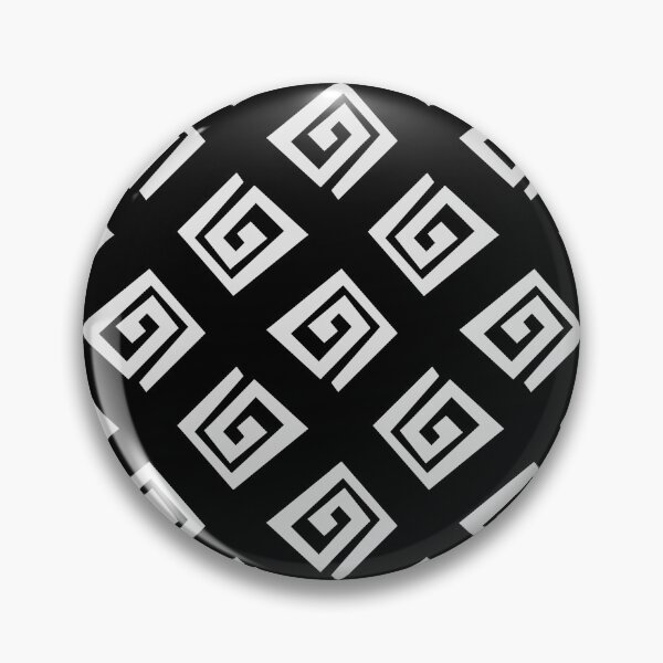 Item preview, Ethnic geometric spiral pattern - black designed and sold by BattaAnastasia.
