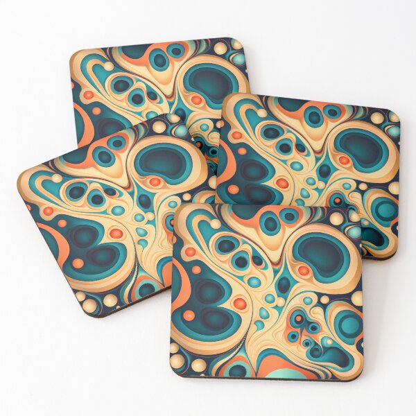 Item preview, Flat Fluid Brilliant Eclectic Pattern Digital Painting designed and sold by CodeAndColors.