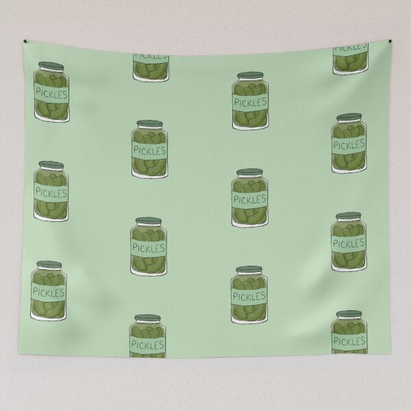 Item preview, Dill pickle jar illustration designed and sold by hanameda.