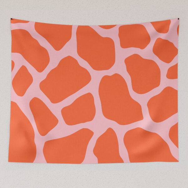 Item preview, Orange abstract pebbles pattern designed and sold by BattaAnastasia.