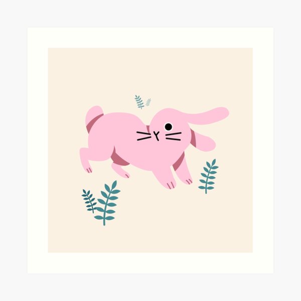 Curious Bunny Art Print
