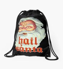 Hail Santa Drawstring Bag