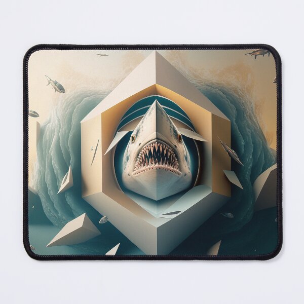 Item preview, colorful abstract shark artwork designed and sold by BIBIHOX.