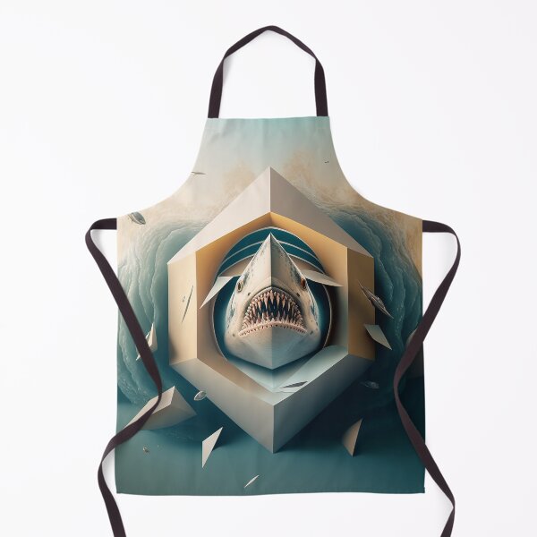 Item preview, colorful abstract shark artwork designed and sold by BIBIHOX.