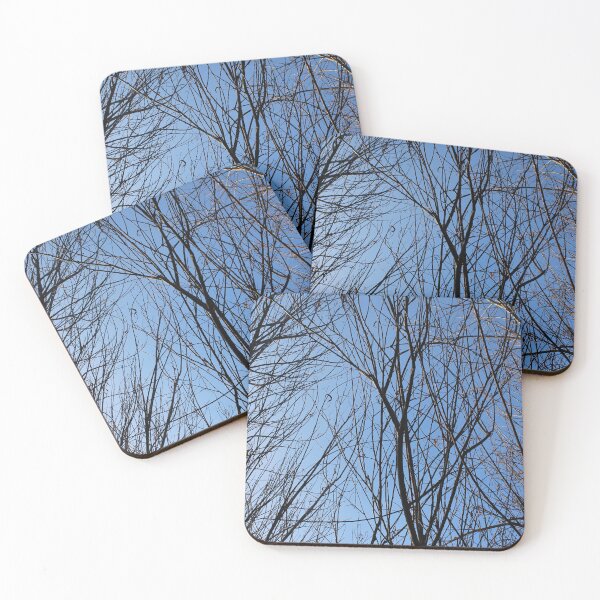 Item preview, A tangle of bare branches blue sky Donegal designed and sold by eddiebarronshop.