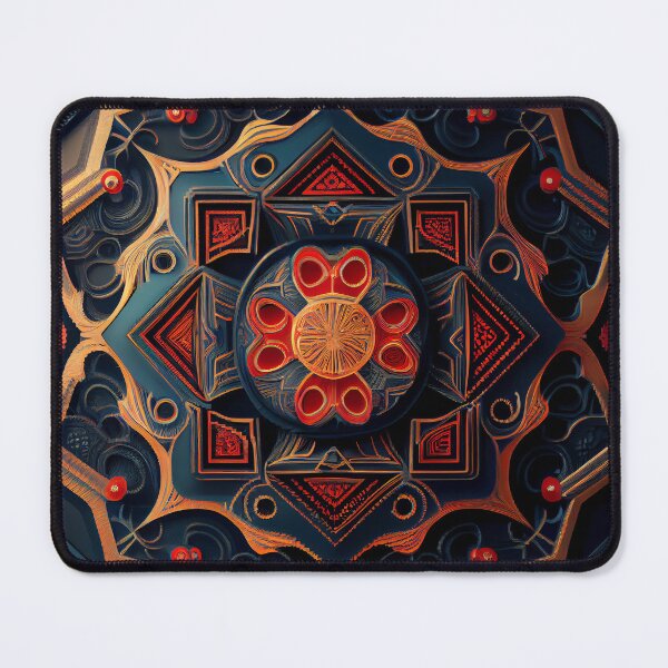 Item preview, Futuristic Asian Pattern Digital Painting designed and sold by CodeAndColors.