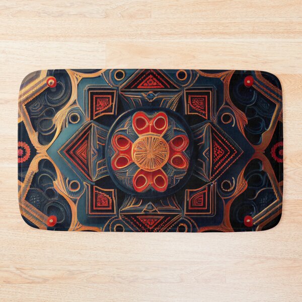 Item preview, Futuristic Asian Pattern Digital Painting designed and sold by CodeAndColors.
