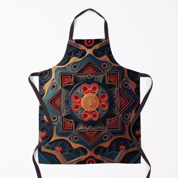 Item preview, Futuristic Asian Pattern Digital Painting designed and sold by CodeAndColors.