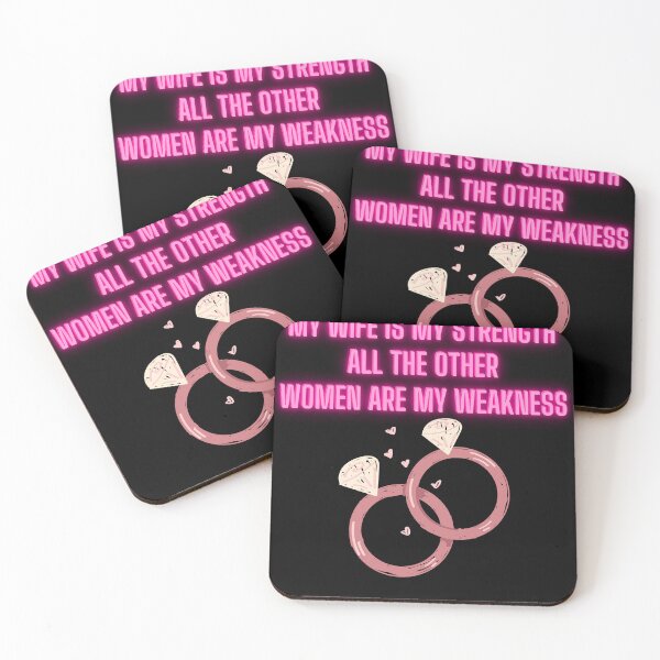 Item preview, My wife is my strength all the other women are my weaknes  designed and sold by Black Owl Creatives.