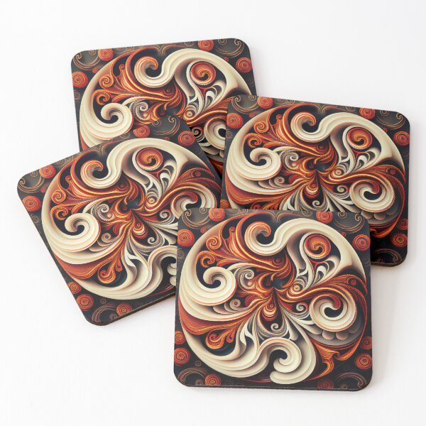 Item preview, Swirling Thick Traditional Pattern Digital Painting designed and sold by CodeAndColors.