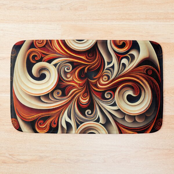 Item preview, Swirling Thick Traditional Pattern Digital Painting designed and sold by CodeAndColors.