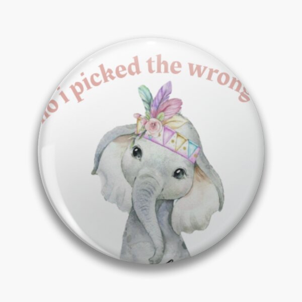Item preview, oh no i picked the wrong white elephant stickers designed and sold by boutiquati.
