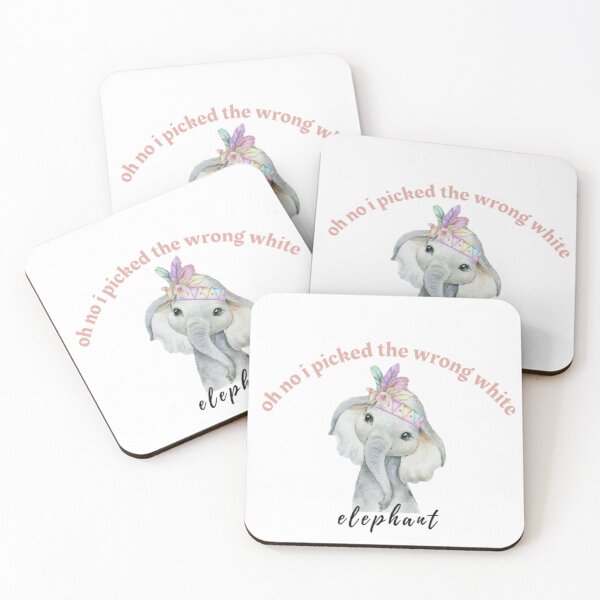Item preview, oh no i picked the wrong white elephant stickers designed and sold by boutiquati.
