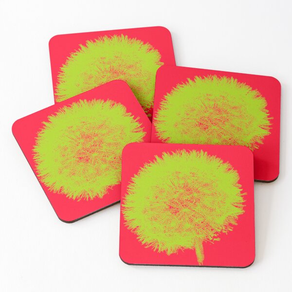 Aperçu de l'œuvre Dandelion Pop en rouge et vert créée et vendue par KEnzPhotography.
