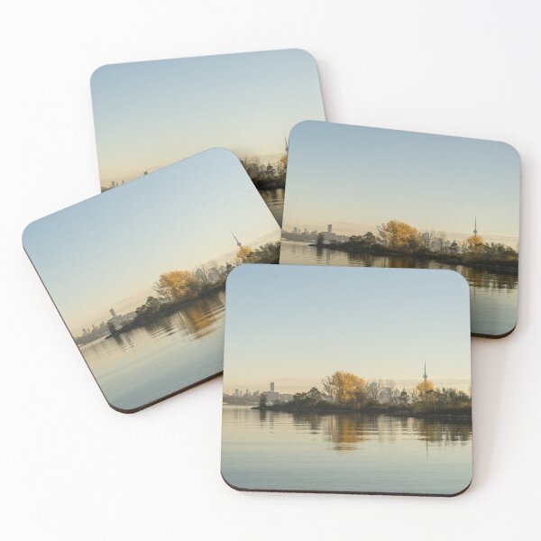 Item preview, Velvety Serenity - Toronto Skyline Through the Trees designed and sold by Georgia Mizuleva.