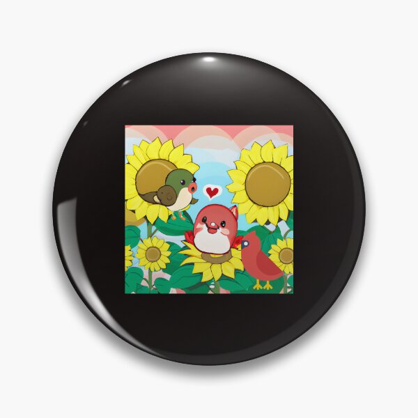 Item preview, SUNFLOWERS CARDINAL BIRDS designed and sold by starfishstuff.