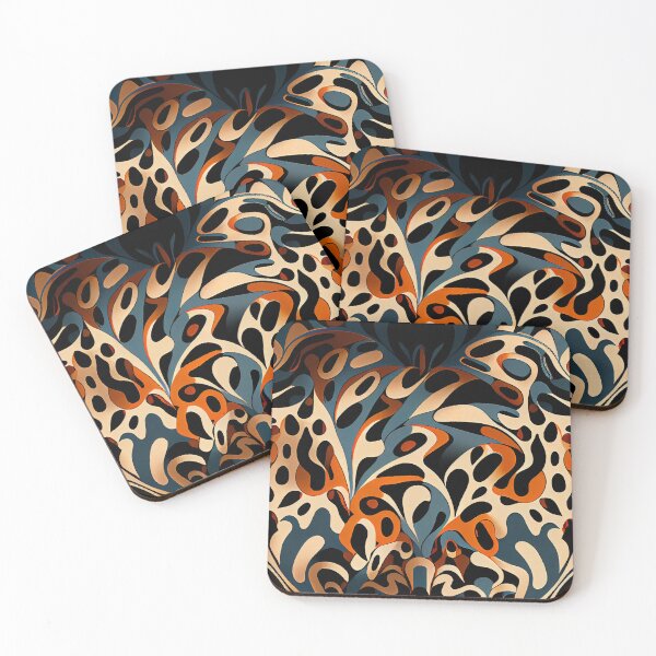 Item preview, Energetic Flat Divine Organic Animal Print Pattern Digital Painting designed and sold by CodeAndColors.