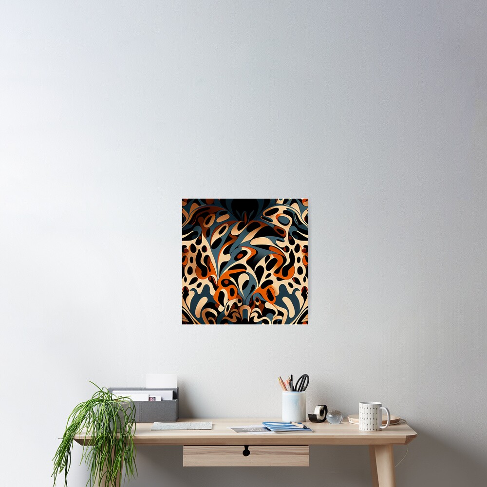 Vista previa del artículo con la obra «Póster», diseñado y vendido por CodeAndColors.