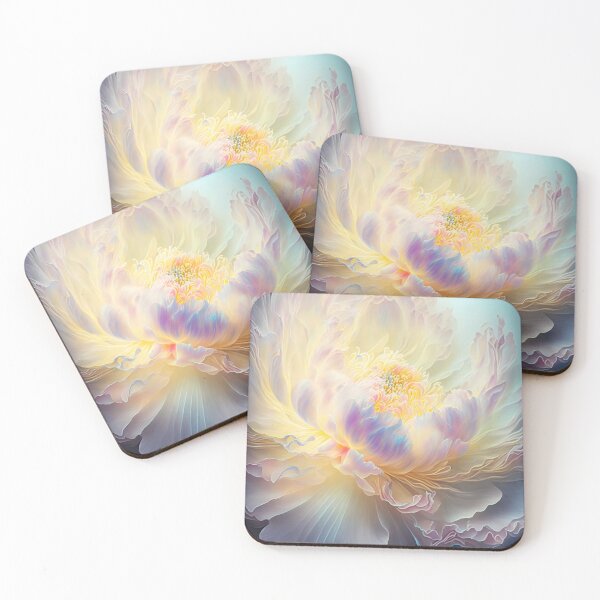 Item preview, Beautiful Glowing Peony flower designed and sold by Art by Lilia.